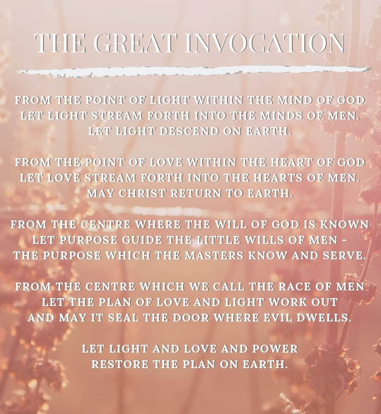 the great invocation